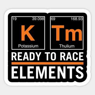 KTM Racing Elements Sticker